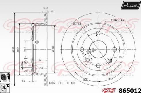 Maxtech 865012.6060 - Discofreno autozon.pro