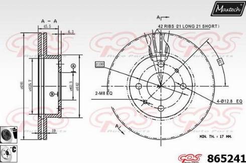 Maxtech 865241.6060 - Discofreno autozon.pro