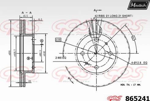 Maxtech 865241.0000 - Discofreno autozon.pro