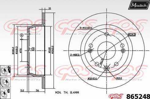 Maxtech 865248.6980 - Discofreno autozon.pro