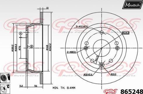 Maxtech 865248.6060 - Discofreno autozon.pro