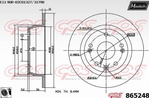 Maxtech 865248.0060 - Discofreno autozon.pro