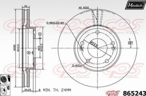 Maxtech 865243.6060 - Discofreno autozon.pro