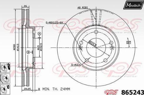 Maxtech 865243.6880 - Discofreno autozon.pro