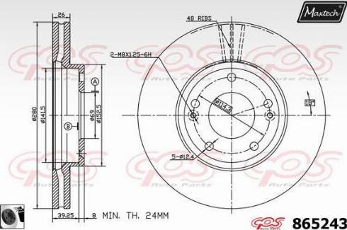 Maxtech 865243.0060 - Discofreno autozon.pro