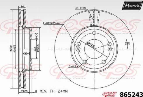 Maxtech 865243.0000 - Discofreno autozon.pro