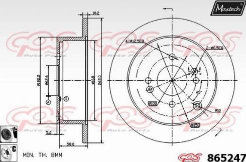 Maxtech 865247.6060 - Discofreno autozon.pro