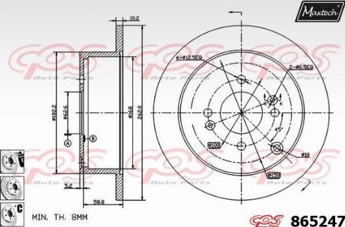 Maxtech 865247.6880 - Discofreno autozon.pro