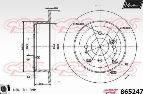 Maxtech 865247.0060 - Discofreno autozon.pro