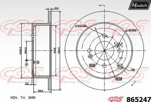 Maxtech 865247.0000 - Discofreno autozon.pro