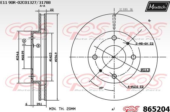 Maxtech 865247 - Discofreno autozon.pro