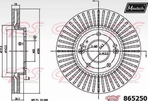 Maxtech 865250.0000 - Discofreno autozon.pro