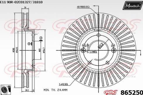 Maxtech 865250.0060 - Discofreno autozon.pro