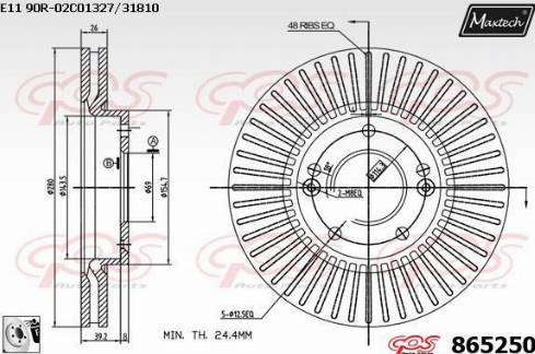 Maxtech 865250.0080 - Discofreno autozon.pro