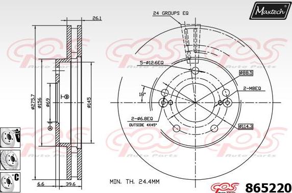 Maxtech 865250 - Discofreno autozon.pro