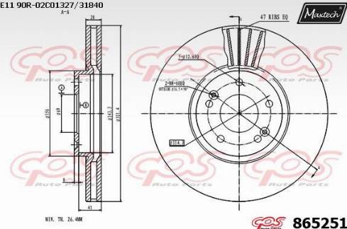 Maxtech 865251.0000 - Discofreno autozon.pro