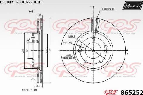 Maxtech 865252.0000 - Discofreno autozon.pro