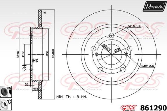 Maxtech 865252 - Discofreno autozon.pro