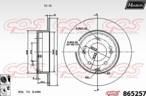 Maxtech 865257.6060 - Discofreno autozon.pro