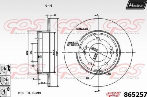 Maxtech 865257.6880 - Discofreno autozon.pro