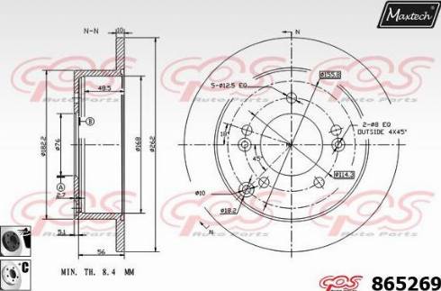 Maxtech 865269.6060 - Discofreno autozon.pro