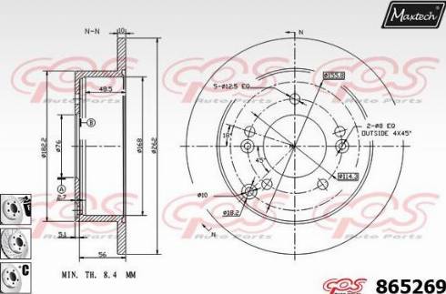 Maxtech 865269.6880 - Discofreno autozon.pro