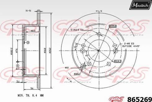 Maxtech 865269.0000 - Discofreno autozon.pro