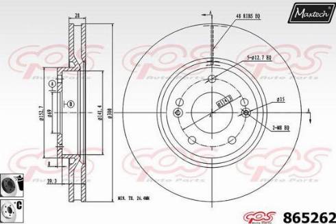 Maxtech 865262.6060 - Discofreno autozon.pro