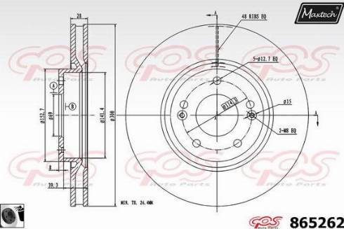 Maxtech 865262.0060 - Discofreno autozon.pro