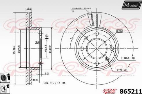 Maxtech 865211.6060 - Discofreno autozon.pro