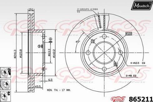 Maxtech 865211.6880 - Discofreno autozon.pro