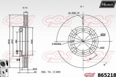 Maxtech 865218.6060 - Discofreno autozon.pro