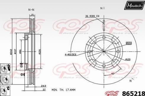 Maxtech 865218.6880 - Discofreno autozon.pro