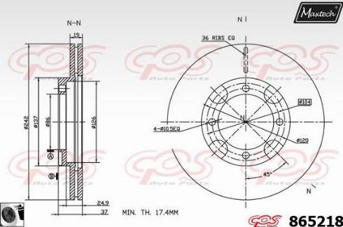 Maxtech 865218.0060 - Discofreno autozon.pro