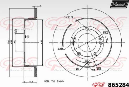 Maxtech 865284.0000 - Discofreno autozon.pro