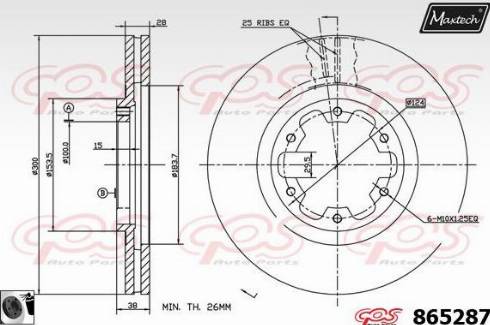 Maxtech 865287.0060 - Discofreno autozon.pro