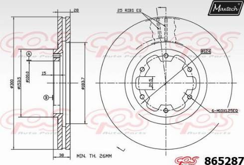 Maxtech 865287.0000 - Discofreno autozon.pro