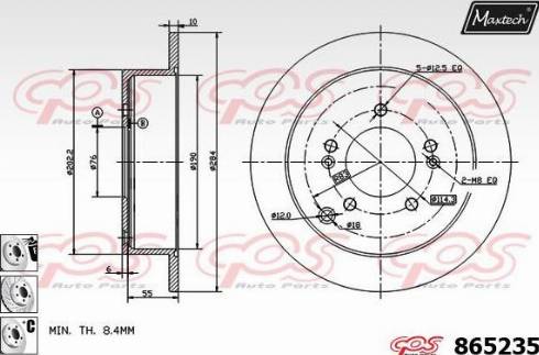 Maxtech 865235.6880 - Discofreno autozon.pro