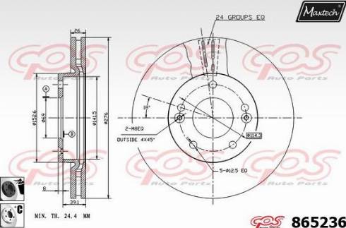 Maxtech 865236.6060 - Discofreno autozon.pro