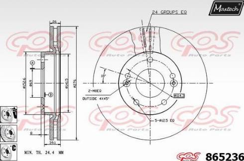 Maxtech 865236.6880 - Discofreno autozon.pro