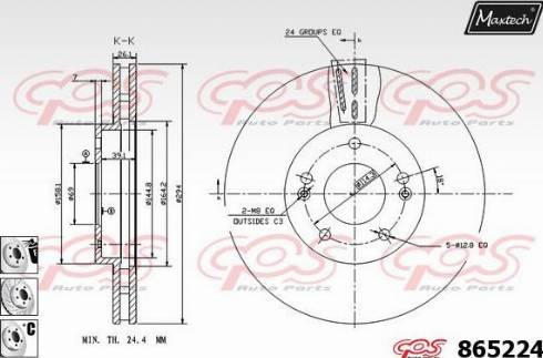 Maxtech 865224.6880 - Discofreno autozon.pro