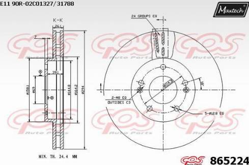 Maxtech 865224.0000 - Discofreno autozon.pro