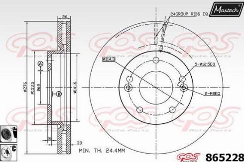 Maxtech 865228.6060 - Discofreno autozon.pro