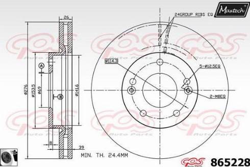 Maxtech 865228.0060 - Discofreno autozon.pro