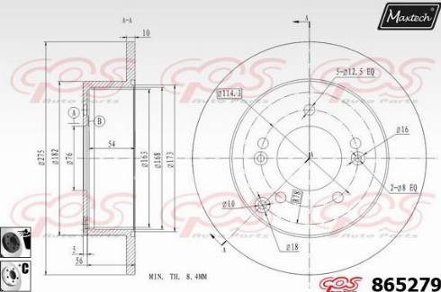 Maxtech 865279.6060 - Discofreno autozon.pro