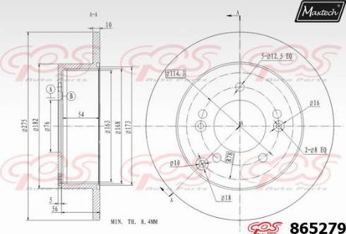 Maxtech 865279.0000 - Discofreno autozon.pro