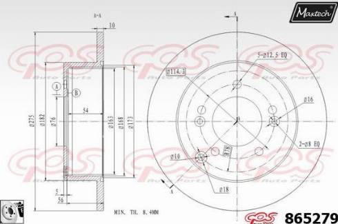 Maxtech 865279.0080 - Discofreno autozon.pro