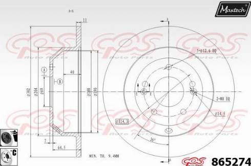 Maxtech 865274.6060 - Discofreno autozon.pro