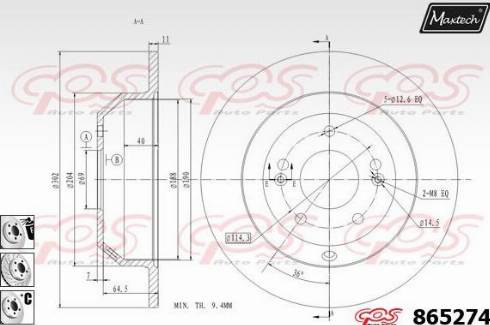 Maxtech 865274.6880 - Discofreno autozon.pro