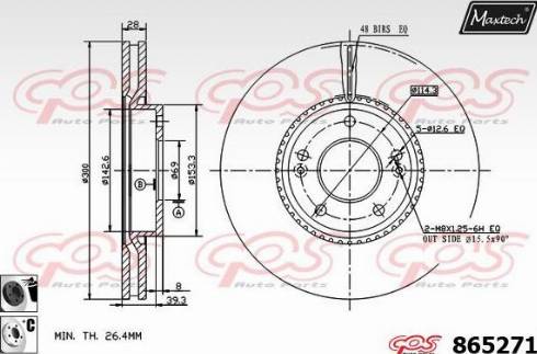 Maxtech 865271.6060 - Discofreno autozon.pro